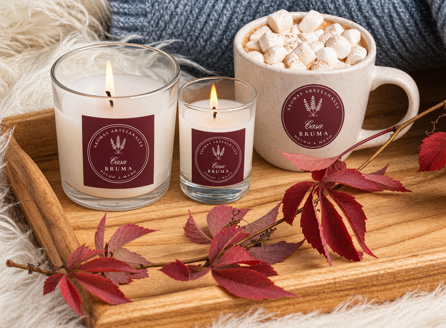 Velas Casa Bruma e Chocolate Aconchegante